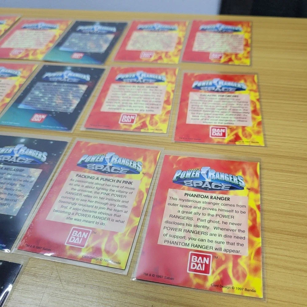 Vintage Power Rangers In Space Card Lot 1997 Bandai Bundle Lot of 16 Cards